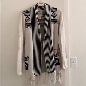 Billabong Aztec belted cardigan